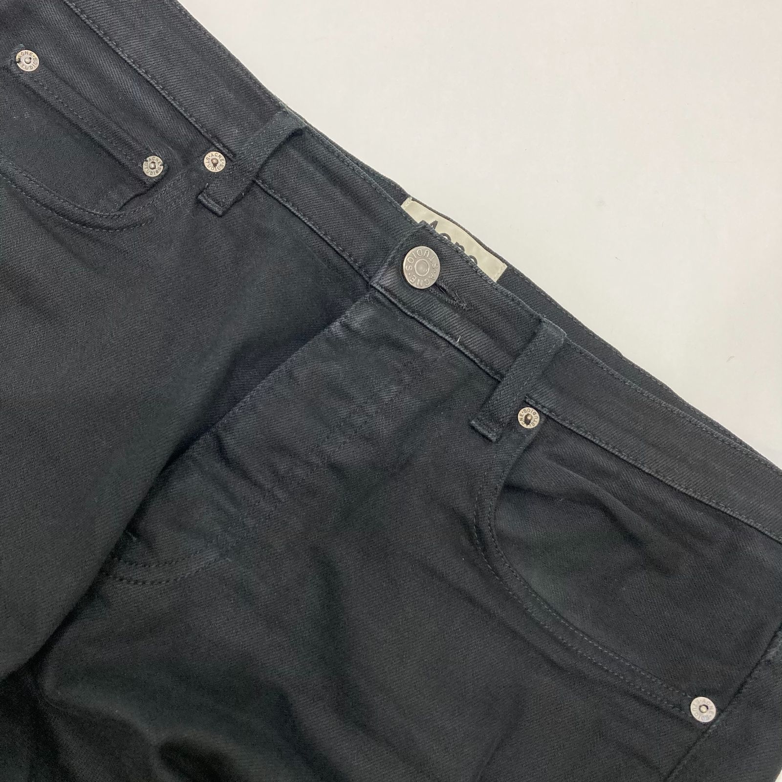 Acne Studios TOWN STAY CASH 九分丈テーパードデニム 33/32 ブラック 