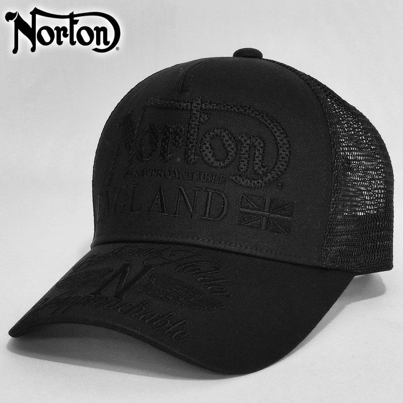 Norton ノートン メンズ スナップバック メッシュキャップ モーターサイクル 232N8707 帽子 CAP メンズファッション カジュアル 新品【Norton正規販売店】