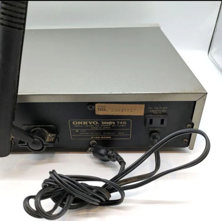 ONKYO Integra T-415 FM/AMステレオチューナー ONKYO オンキヨー FM AM チューナー Integra T-415 簡易動作確認