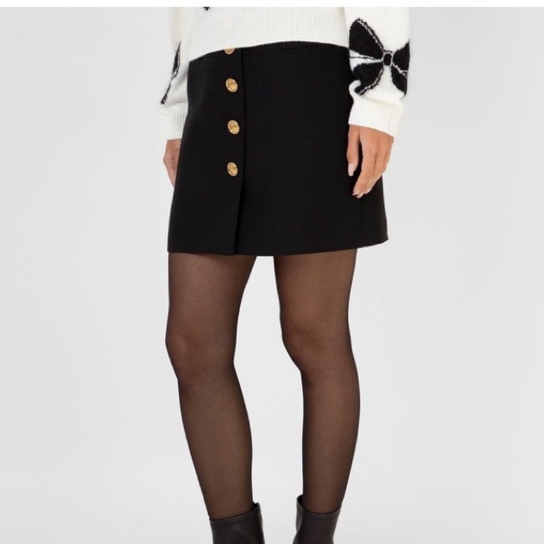 ヴァレンティノ ゴールドボタン スカート v ロゴ 金ボタン レディース 人気