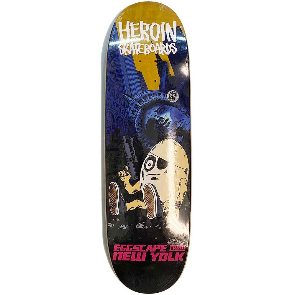 9.4インチ HEROIN ヘロイン EGGSCAPE FROM NEW YOLK DECK Razor Edge Construction デッキ 板 クルーザーにも最適です【スケートボード/スケボー/SKATEBOARD】