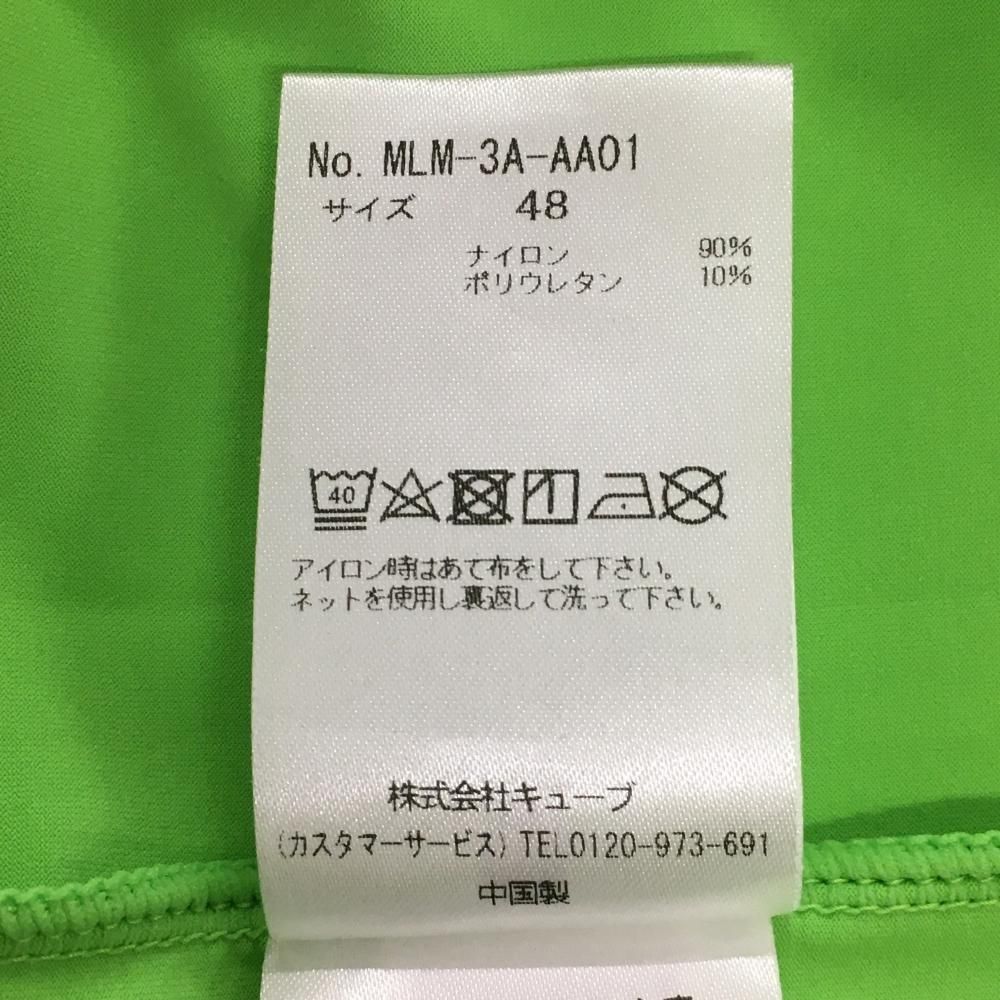 MARK＆LONA ハイネック 半袖 48 美品 超美品】マークアンドロナ 半袖ハイネックシャツ ライトグリーン