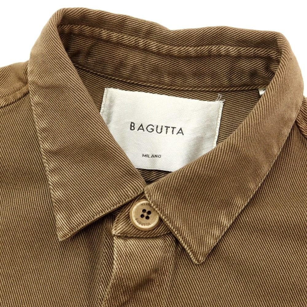 新品】バグッタ Bagutta ツイルコットン ワークシャツ ウォッシュ