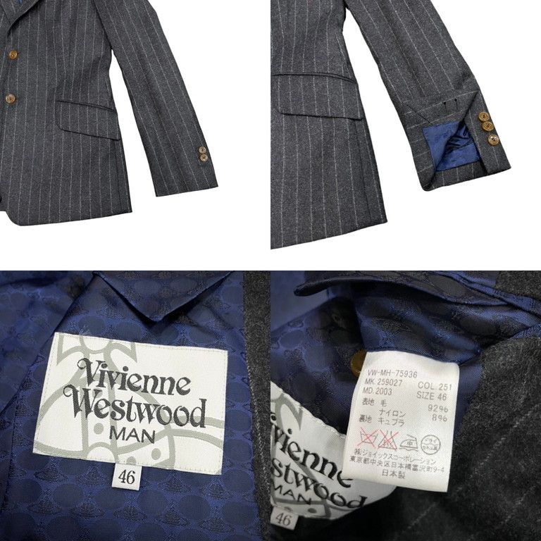 Vivienne Westwood MAN 15AW ストライプセットアップ - USED MARKET