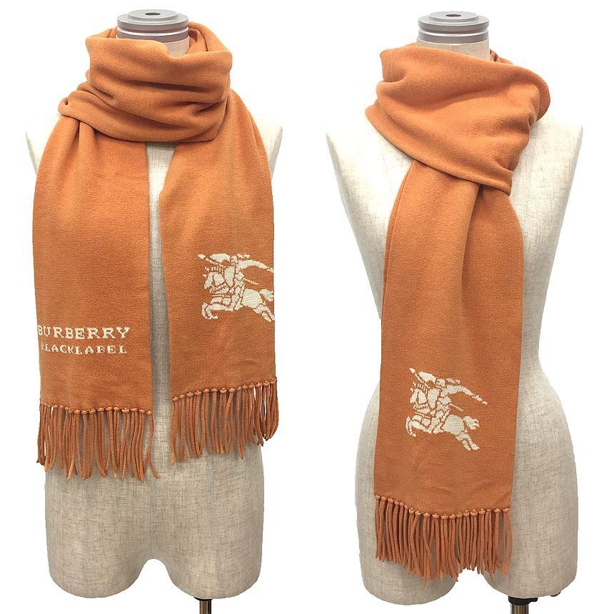 BURBERRY BLACK LABEL バーバリー マフラー aq10046 - メルカリ 