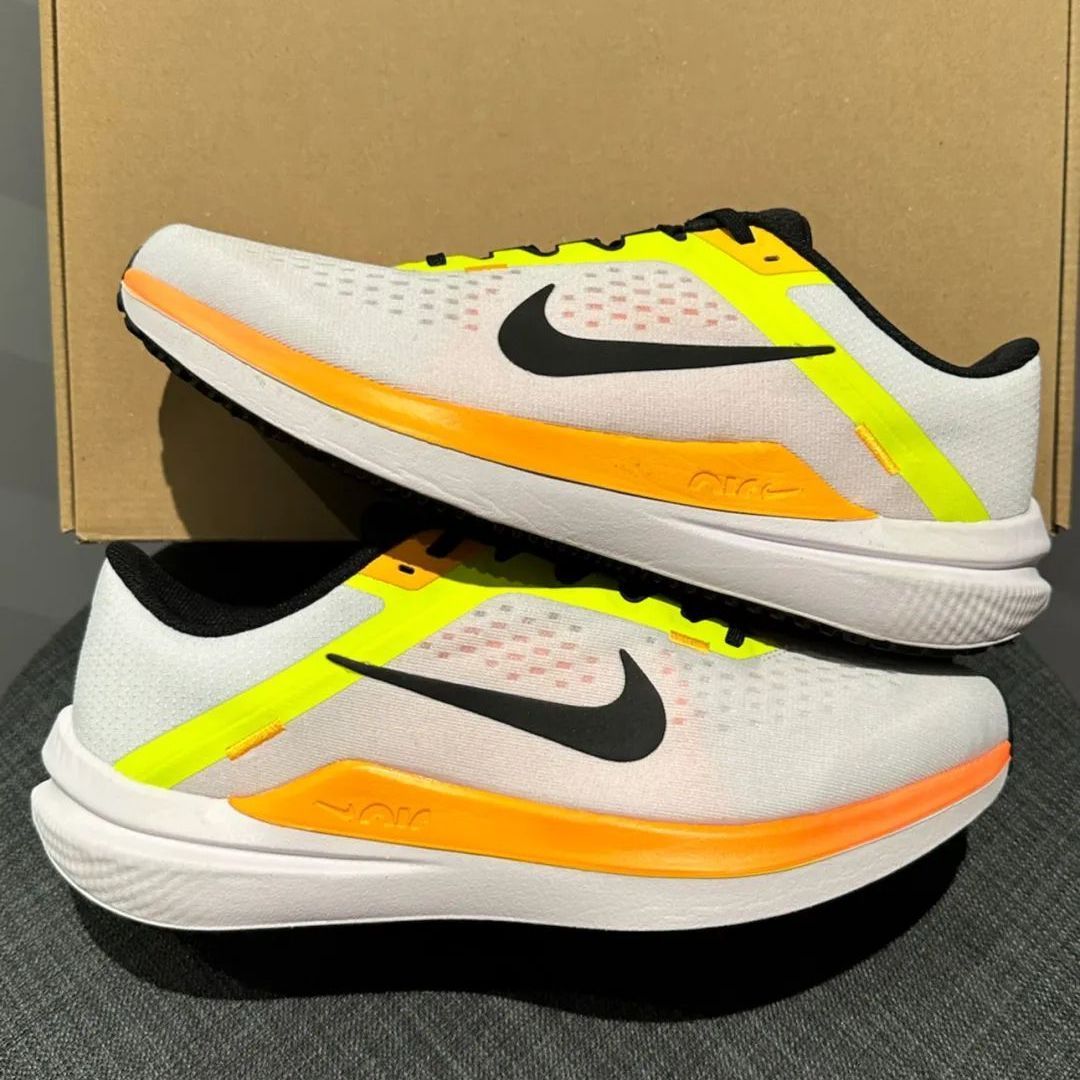 新品 Nike Zoom Winflo 10ホワイトオレンジカジュアルランニングシューズ