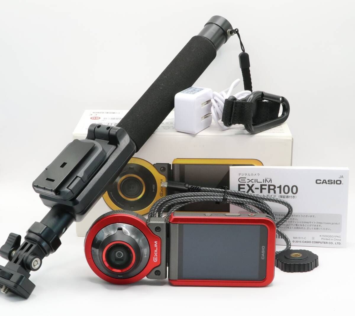 送料込】CASIO EX-FR100 マルチアングルスティック付 ◇カシオ CASIO