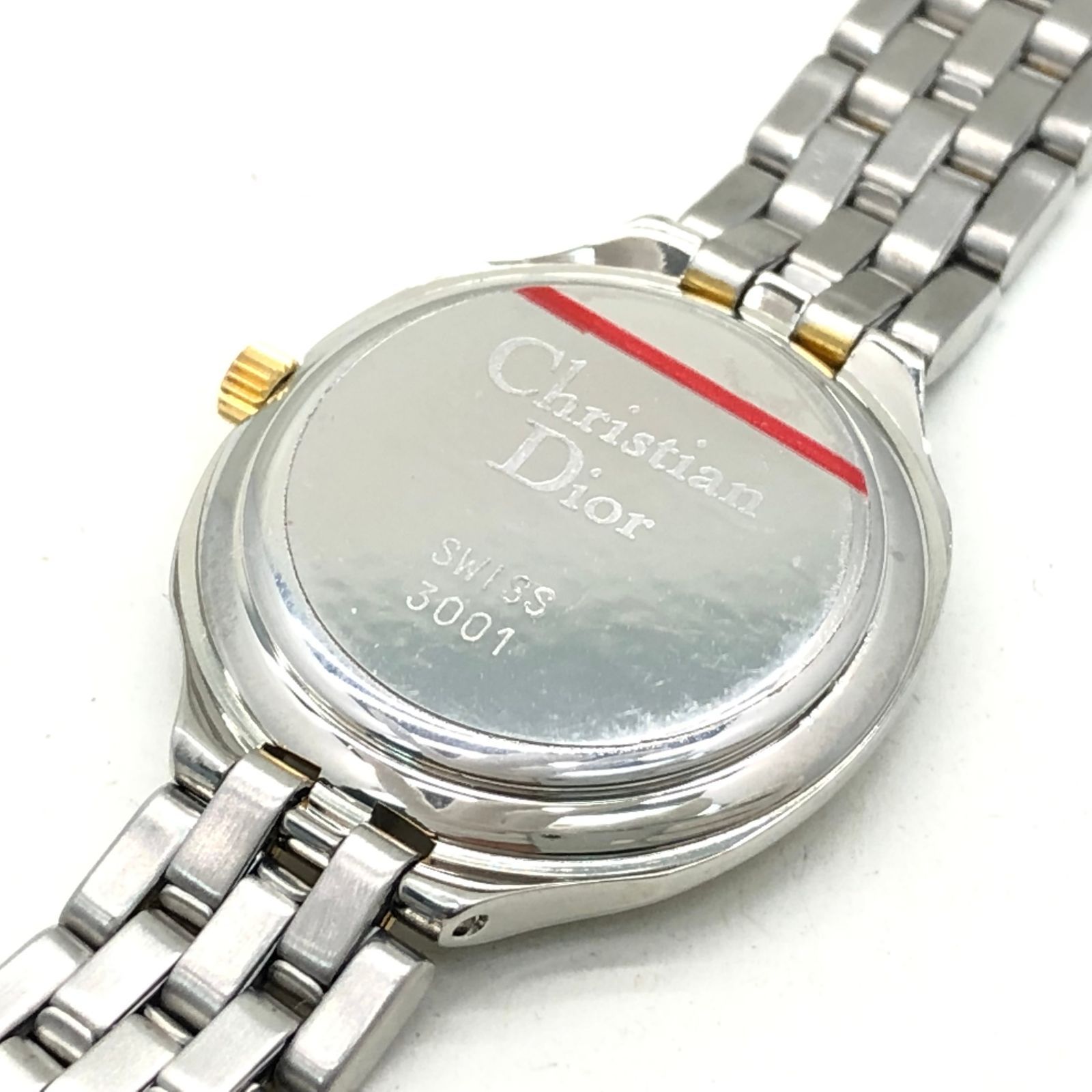 クリスチャン ディオール 3001 腕時計 デイト レディース 稼働品