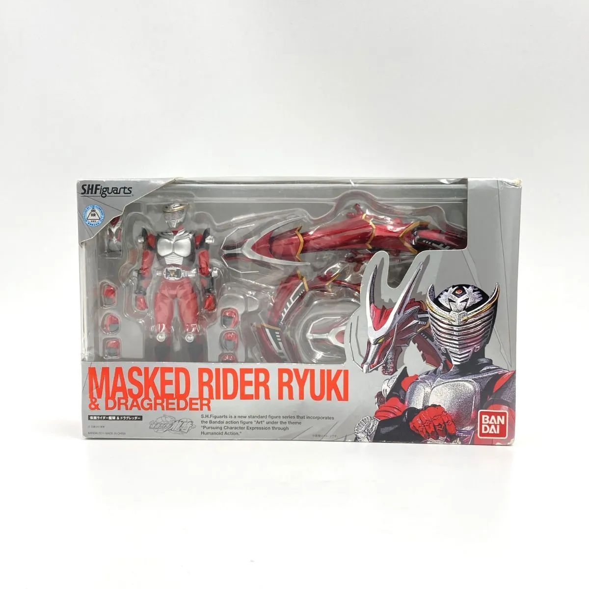 中古/B】S.H.Figuarts 仮面ライダー龍騎＆ドラグレッダーセット - メルカリ