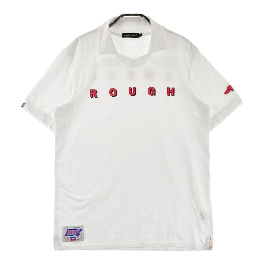 サイズ：M ROUGHu0026SWELL ラフアンドスウェル 2023年モデル 襟付き 半袖Tシャツ  ホワイト系 [240101341754]# ゴルフウェア メンズ ストスト