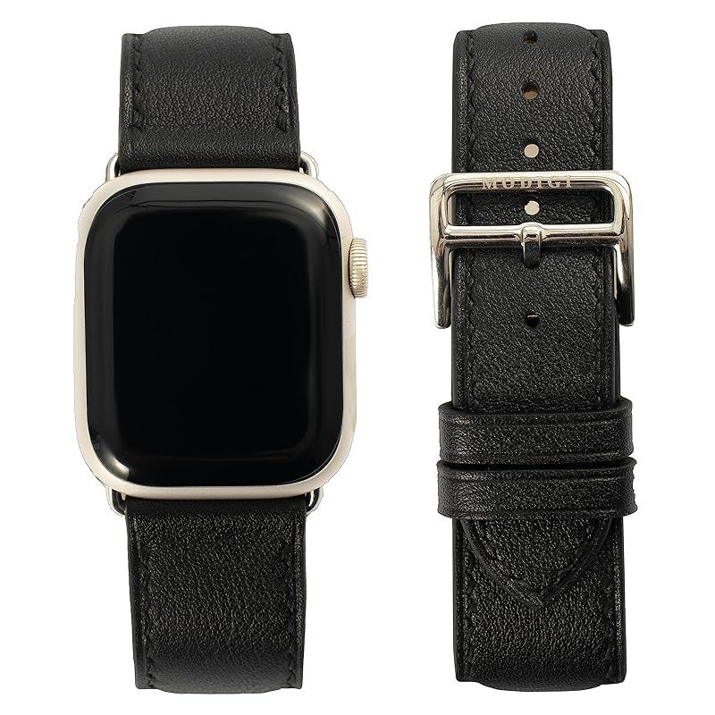 MODIGI コンパチブル Apple Watch用 バンド アップルウォッチ バンド レザー ベルト 本革 手作り Veau Swift 皮ベルト 40mm 41mm 42mm 44mm 45mm 46mm 49mm Ultra 1 2 SE 1 2
