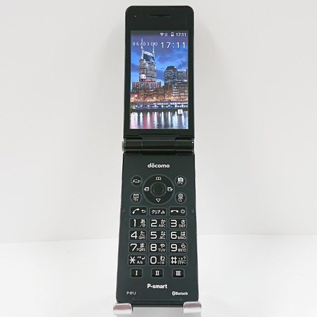 P-smart ケータイ P-01J ドコモ ブラック 本体 c12832