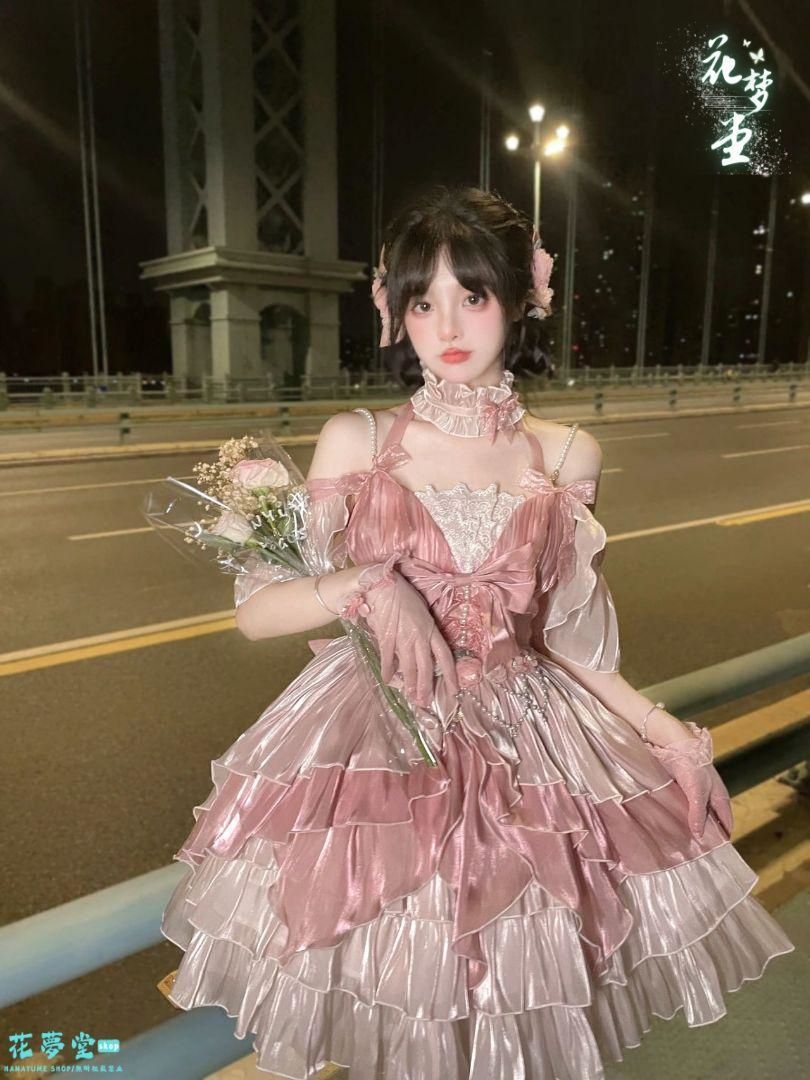 25年 ♥ドレス コスプレ 洋装ロリータセット 仮装 オリジナル ロリータ ワンピース 撮影会 舞台 イベント 原野空間-176