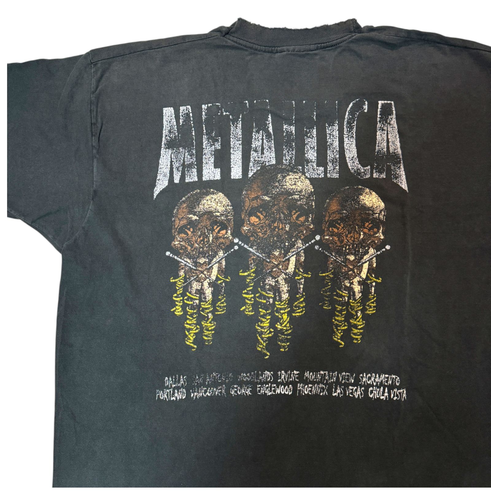 90s Metallica Reload Tour 1998 ロゴ プリント Tシャツ XL