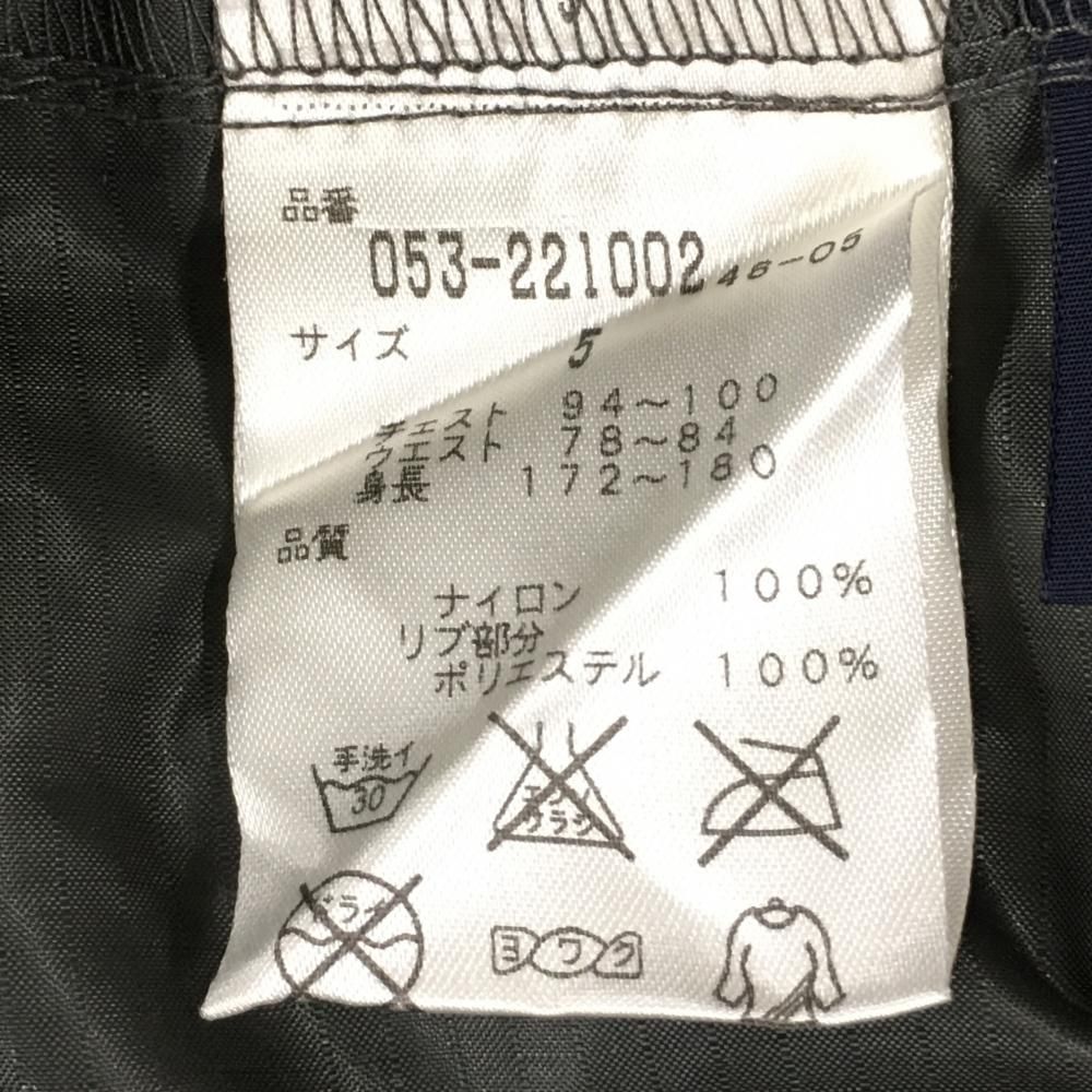 未使用品 超 パーリーゲイツ 半袖スニード グレー 胸ロゴプリント 裾ドローコード ブルゾン メンズ 5 L ゴルフウェア PEARLY GATES 【最短翌日配送】