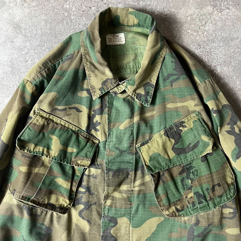 US ARMY 4th ERDL グリーンリーフ ジャングルファティーグ 70's U.S.ARMY ジャングルファティーグジャケット ERDL グリーン