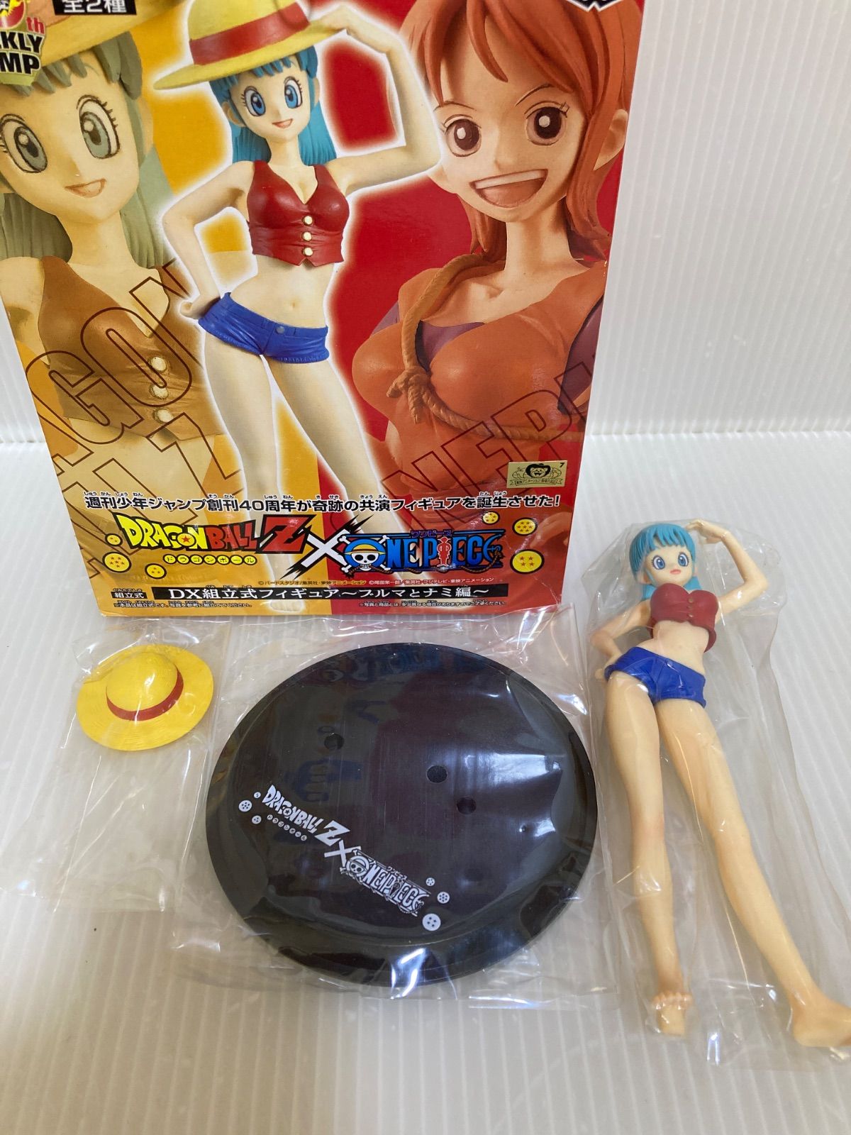 ドラゴンボール ワンピース 組立式 DX ルフィ ゾロ ナミ ブルマ フィギュア ドラゴンボールZ×ワンピース DX組立式フィギュア～ブルマと