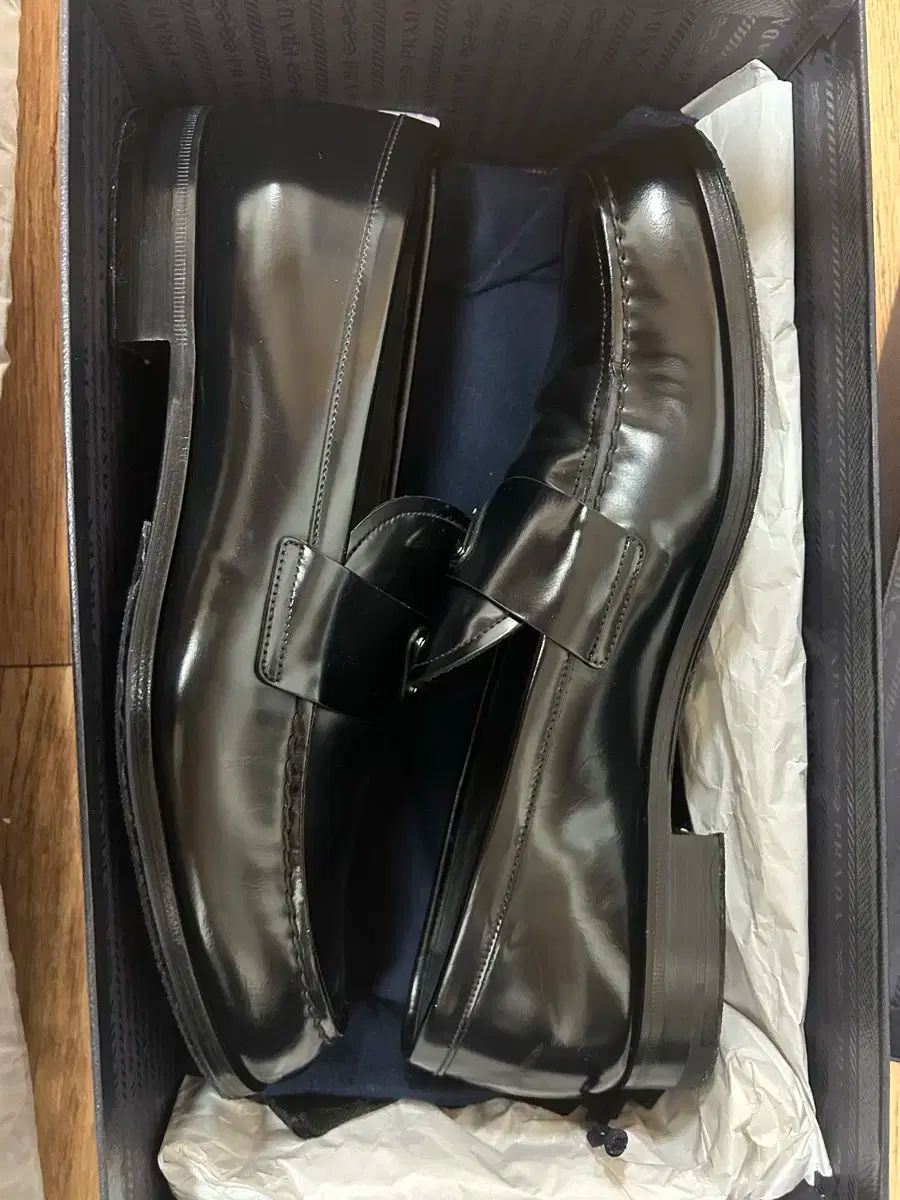 PRADA プラダ ブラッシュド ローファー uk9 5