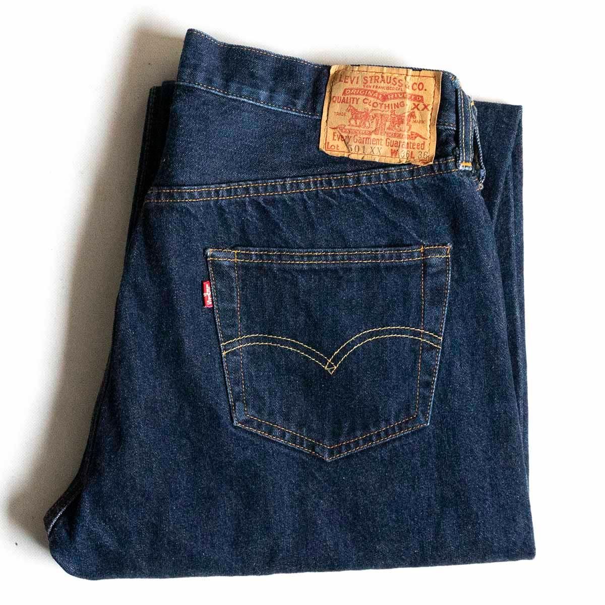 バレンシア製/濃紺】 LEVI'S 【 501XX ビッグE デニムパンツ