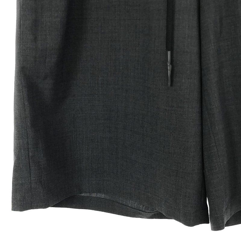 【美品】  SUBLATIONS / サブレーション | Super140 WOOL WIDE EASY 3/4 LENGTH SHORTS .06 / ドローストリング ワイド イージーパンツ | F | gray | メンズ 美品】 SUBLATIONS / サブレーション | Super140 WOOL WIDE EASY 3/4