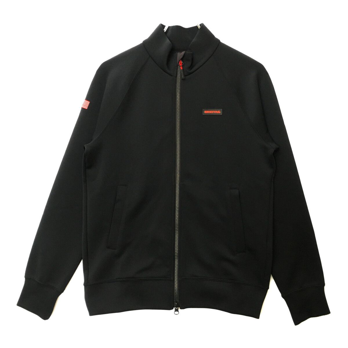中古 メンズ ブリーフィング BRIEFING ブルゾン S 黒 ブラック 2023年モデル 長袖ダブルジップ