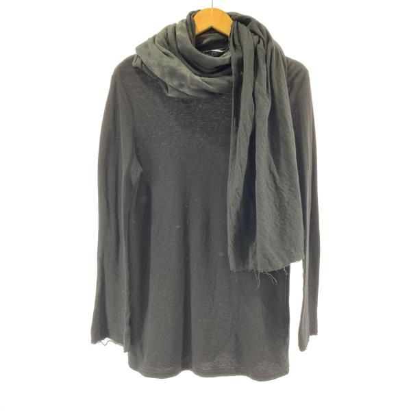 UNDER COVER ストール付き長袖ニット サイズ1 6A75-CS7 ブラック 19 240019510331