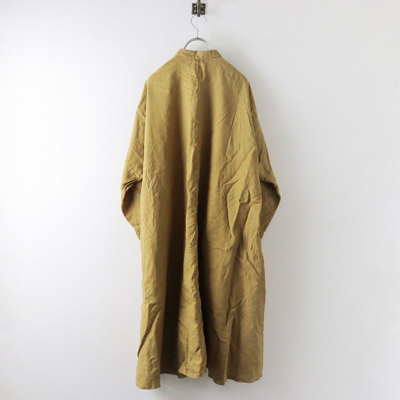ネストローブ nest Robe ドルマンシャツワンピース F/カーキ フレア 