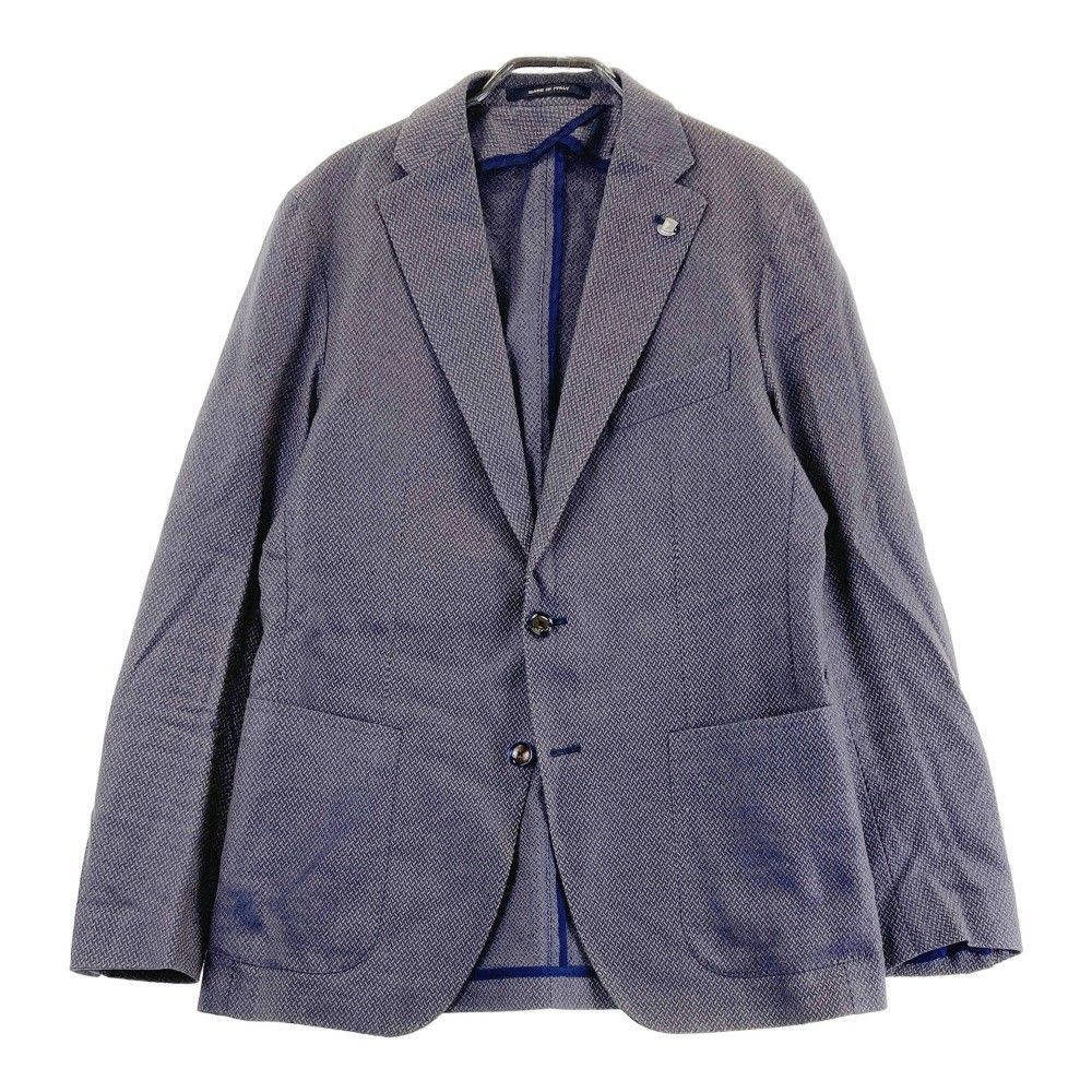 タリアトーレ TAGLIATORE ジャケット 48/R ライトグレー 紺 TAGLIATORE