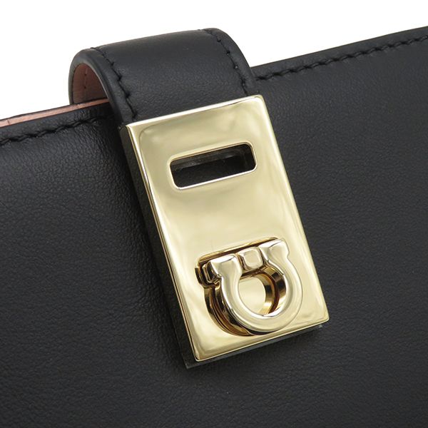 フェラガモ FERRAGAMO 長財布 ガンチーニ ハグ ロングウォレット