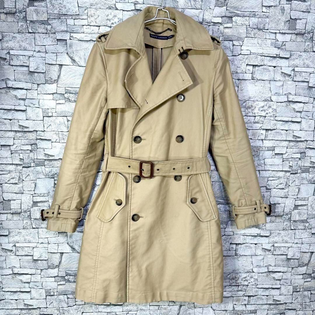 RALPH LAUREN ベージュ トレンチコート RALPH LAUREN ラルフローレン トレンチコート コットン