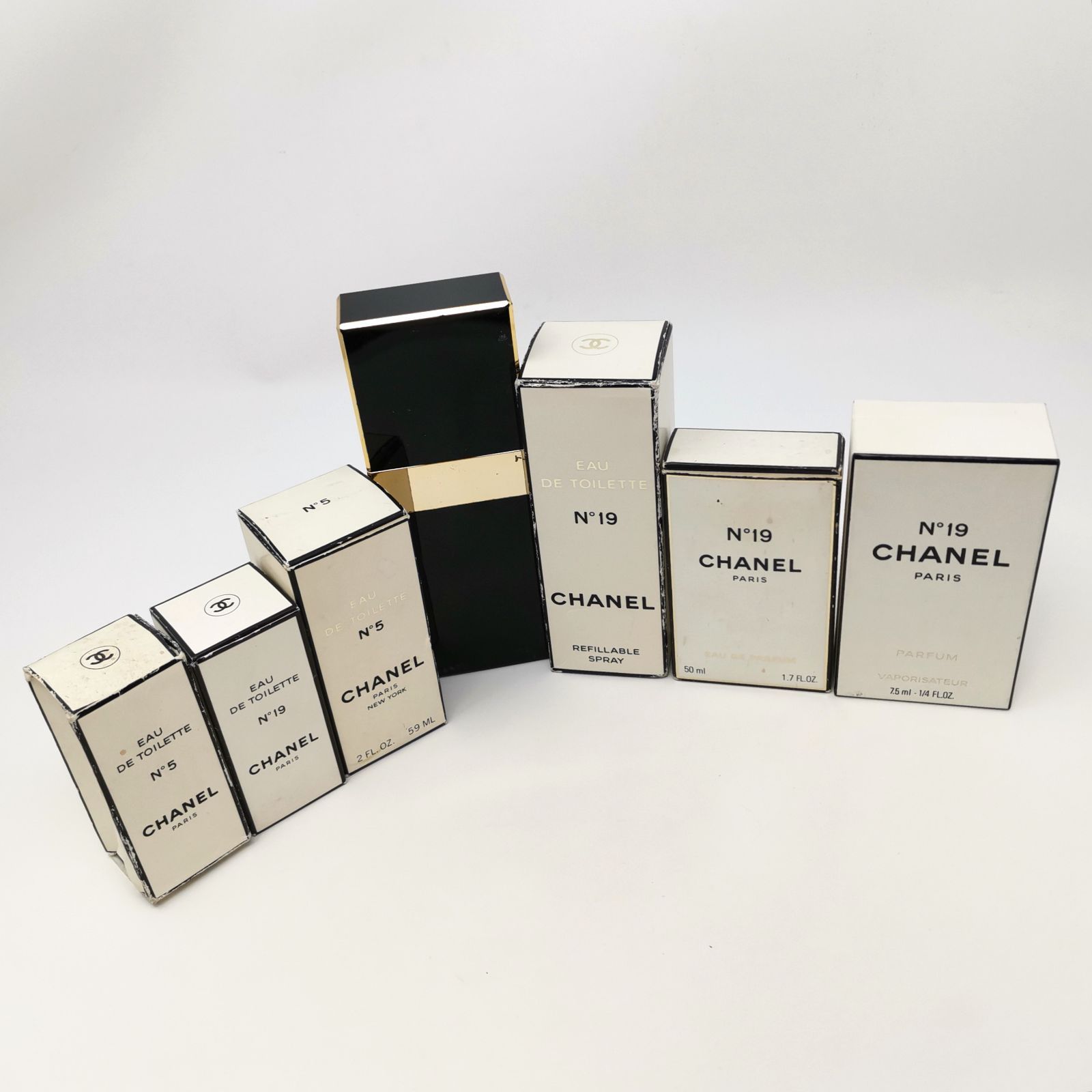 CHANEL N°5 N°19 パルファム 7本セット CHANEL N°5 N°19 香水 7点セット オードトワレ オードゥ