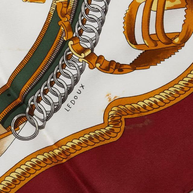 エルメス HERMES カレ 90 REPRISE 乗馬風景 シルク レッド 【公式通販】