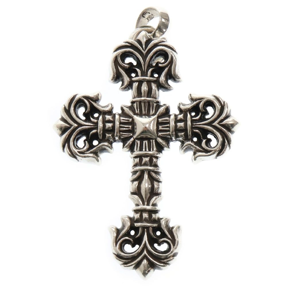 憧れの CHROME HEARTS (クロムハーツ) FILIG CROSS-SM W BALE ペンダントトップ、チャーム
