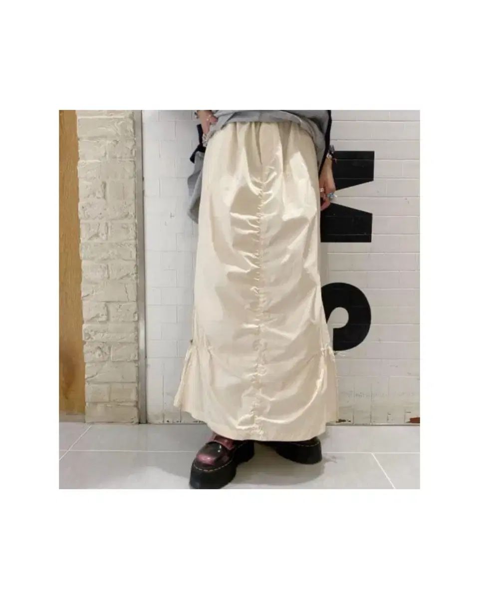 BEAMS ビームス シャーリング ロング スカート