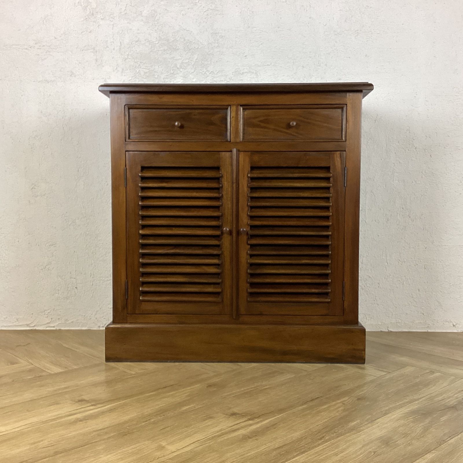アンティーク調 レジスターカウンター ルーバー扉 2ドロワー oth-228-WAL