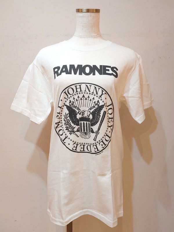 【未使用・新品】【公式正規取扱い】RockT-SHIRT 半袖(Unisex)『RAMONES』(WHITE)