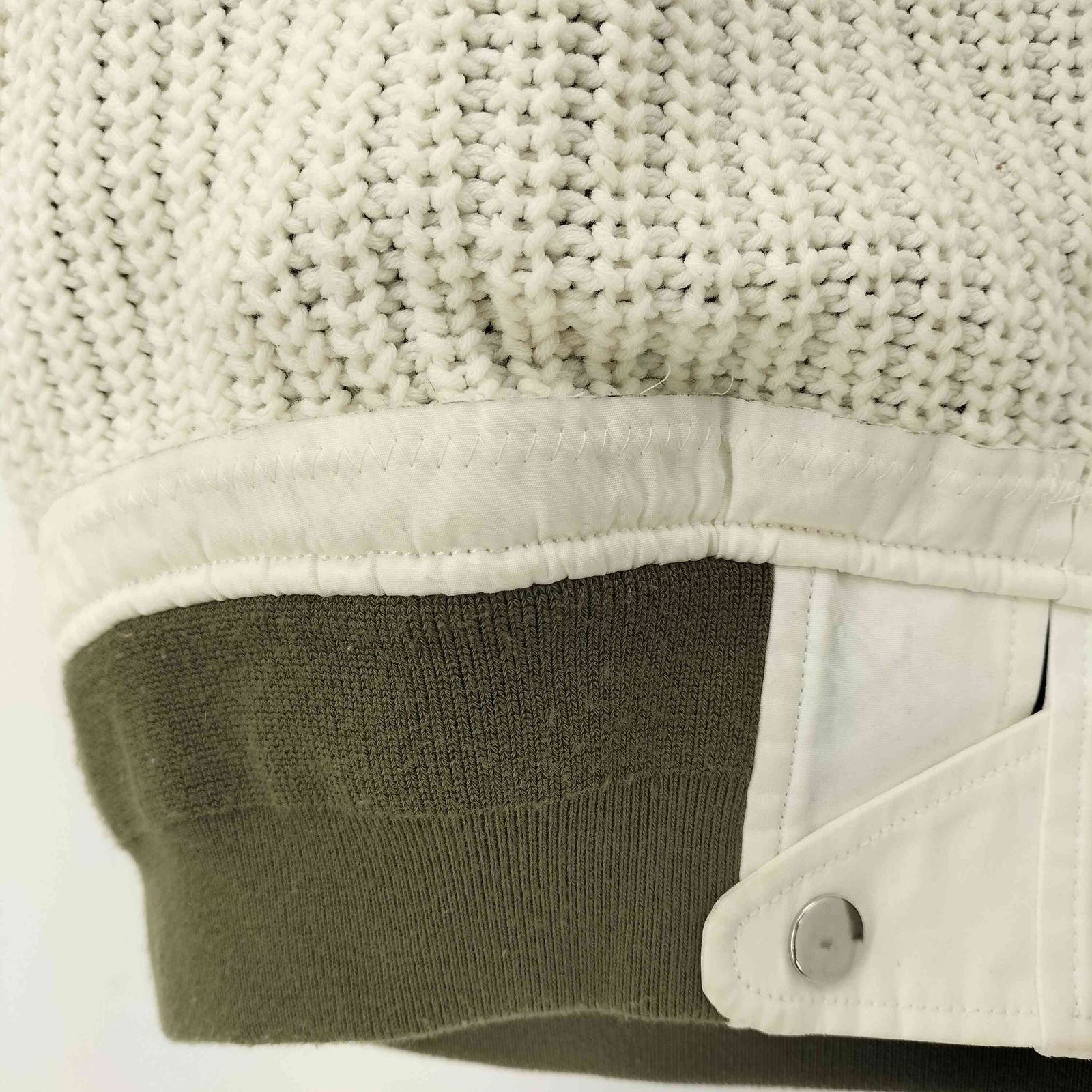 sacaiサカイ MA-1ドッキング ニット セーター 切り替え 日本製 sacai(サカイ) MA-1ドッキングニット 22-06194 グレー サイズ M