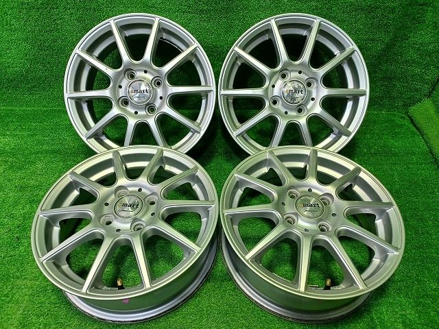 社外 smart 14ｲﾝﾁ 4.5J 4穴 4本 100 43
