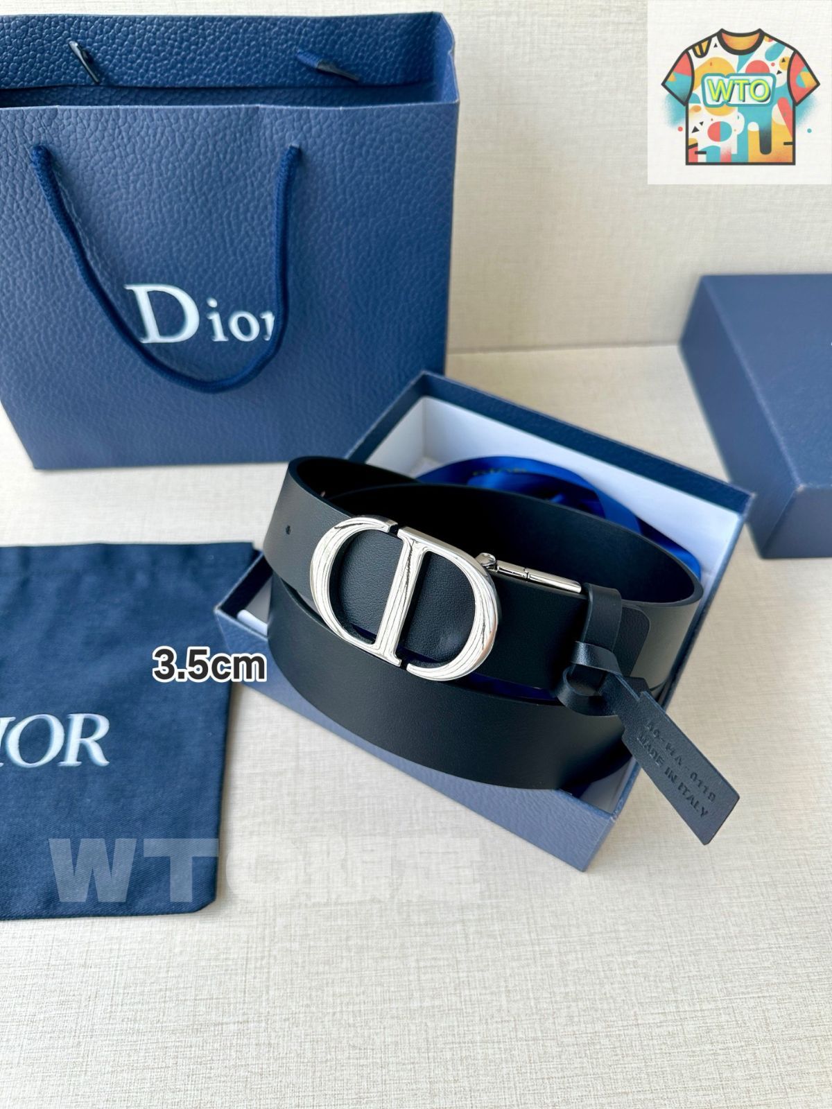 今日特価】Dior Montaigne リバーシブルベルト - メルカリ