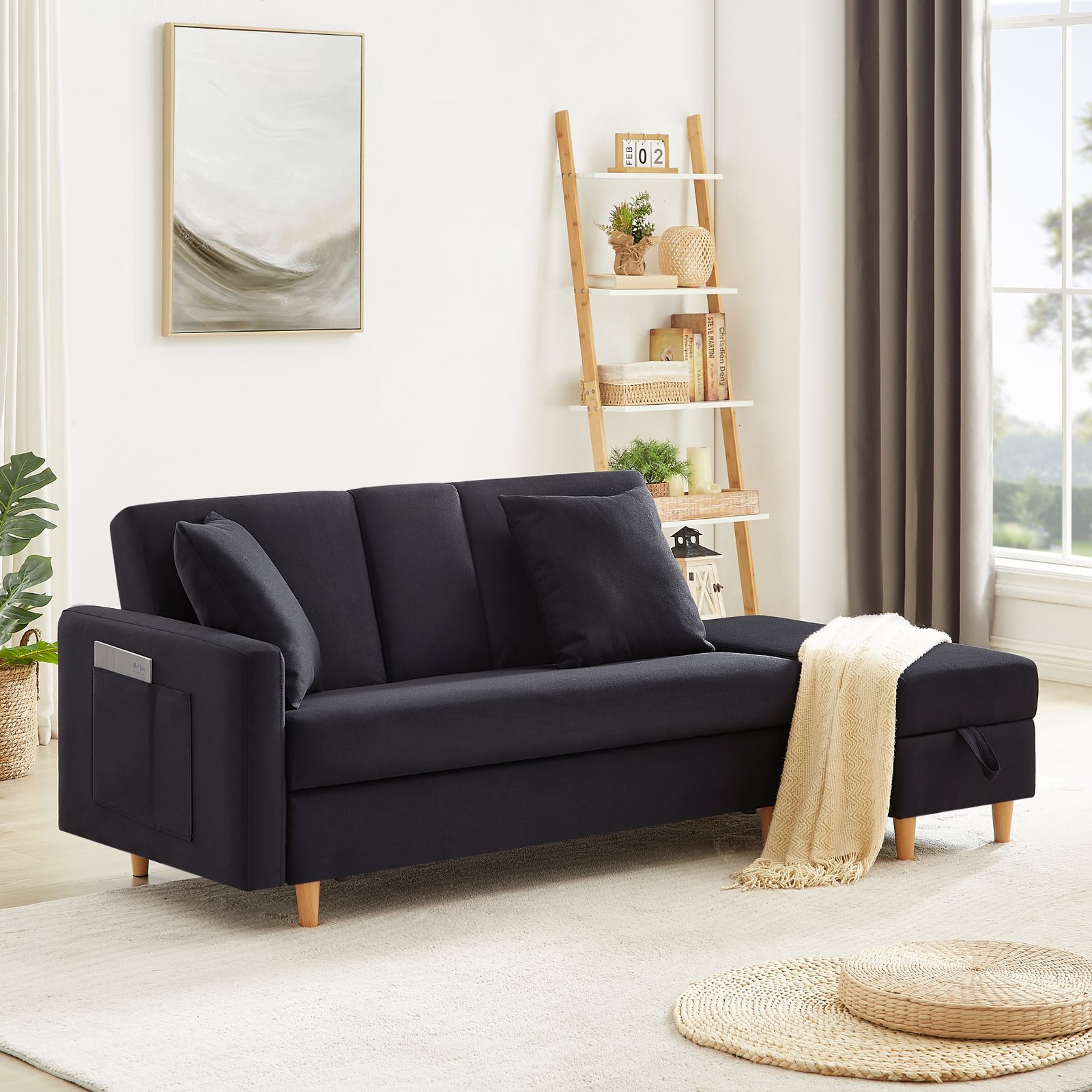 Francfranc メ－ネア－ムL ネイビー☆美品☆ ブリム フルエプロン