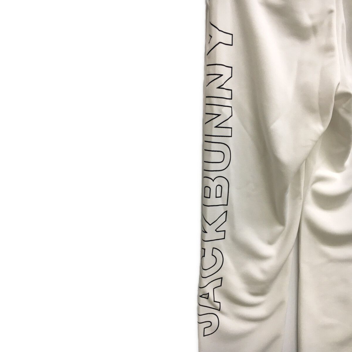 JACK BUNNY!! - coco 未使用品 ジャックバニー Jack Bunny!! レディース パンツ 2(L) 白 ロングパンツ ロゴ入り 未使用品 レディース ジャックバニー Jack Bunny!! パンツ 2(L
