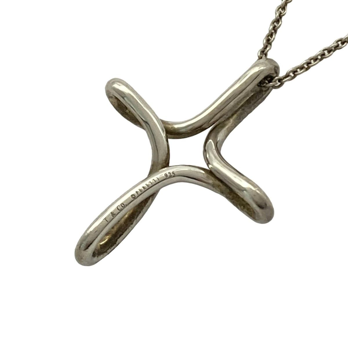 ティファニー☆オープンクロスネックレストップ☆シルバー ティファニー オープンクロス ネックレス TIFFANY & Co