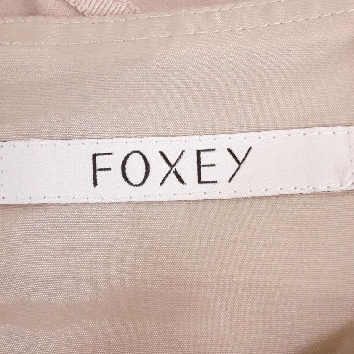 ＦＯＸＥＹNEWYORK 　ピンクベージュワンピース　サイズ40 FOXEY(フォクシー) ワンピース サイズ40 M レディース美品