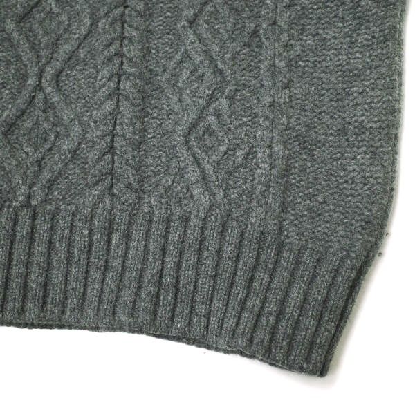 INIS MEAIN イニシュマン ウールカシミヤ クルーネックニット ケーブル INIS MEAIN イニシュマン アイルランド製 Aran Crew Neck KNIT