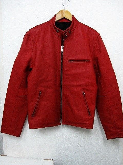 美品】Freedom フリーダム 本革 レザー ステアハイド スタンドカラー 