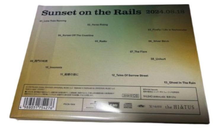the HIATUS ハイエイタス CD ライブアルバム Sunset on the Rails