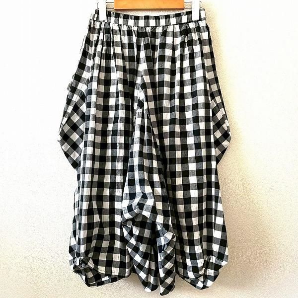 ⭐️未使用品⭐️慈雨　センソユニコ チェックデザインパンツ　サイズ40 anc ジウセンソユニコ 慈雨 Sensounico パンツ 40 黒 白