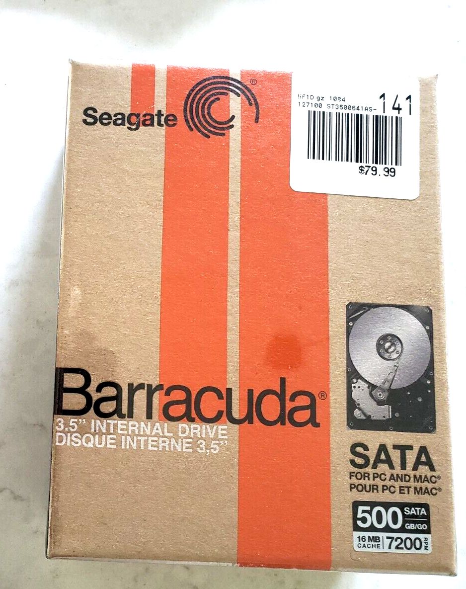Seagate Barracuda 500GB Internal 7200RPM 3.5