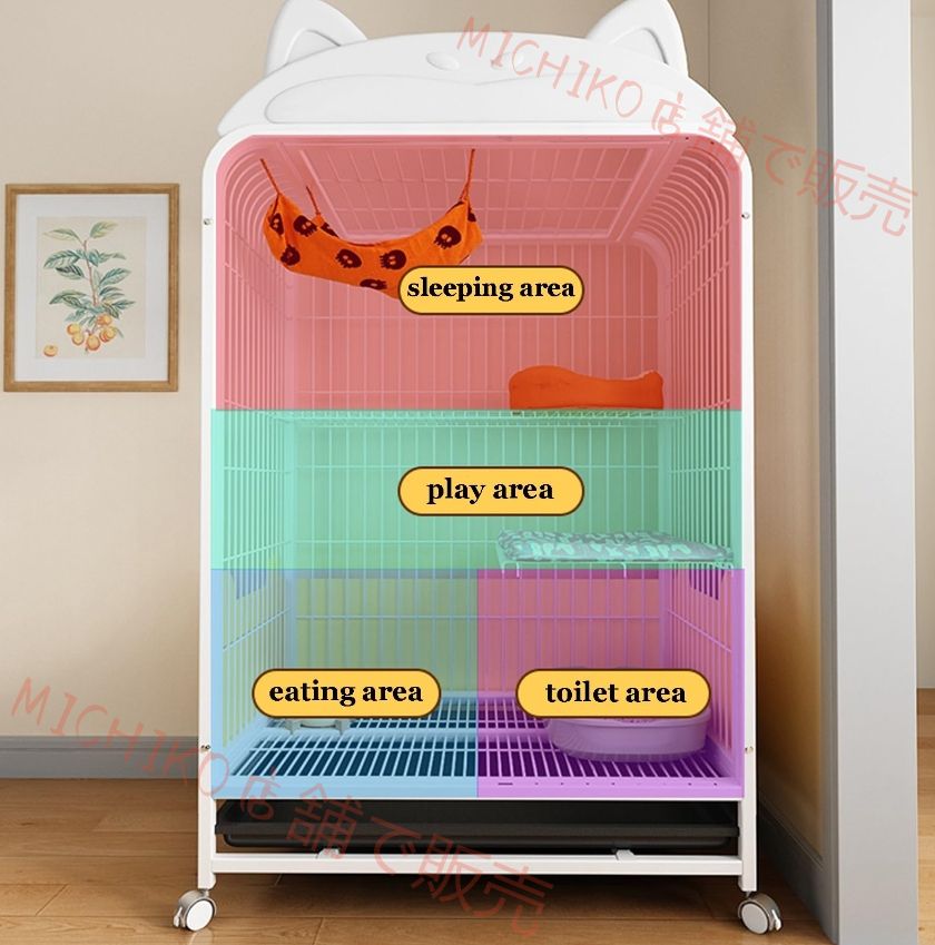 屋内猫エンクロージャー 金属猫ベビーサークル犬小屋