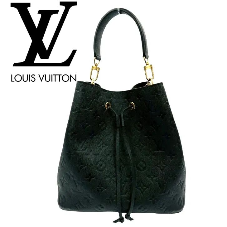 LOUIS VUITTON ルイヴィトン ネオノエ MM モノグラム･アンプラント レザー M45256 トップハンドル ショルダー2WAYバック ブラック